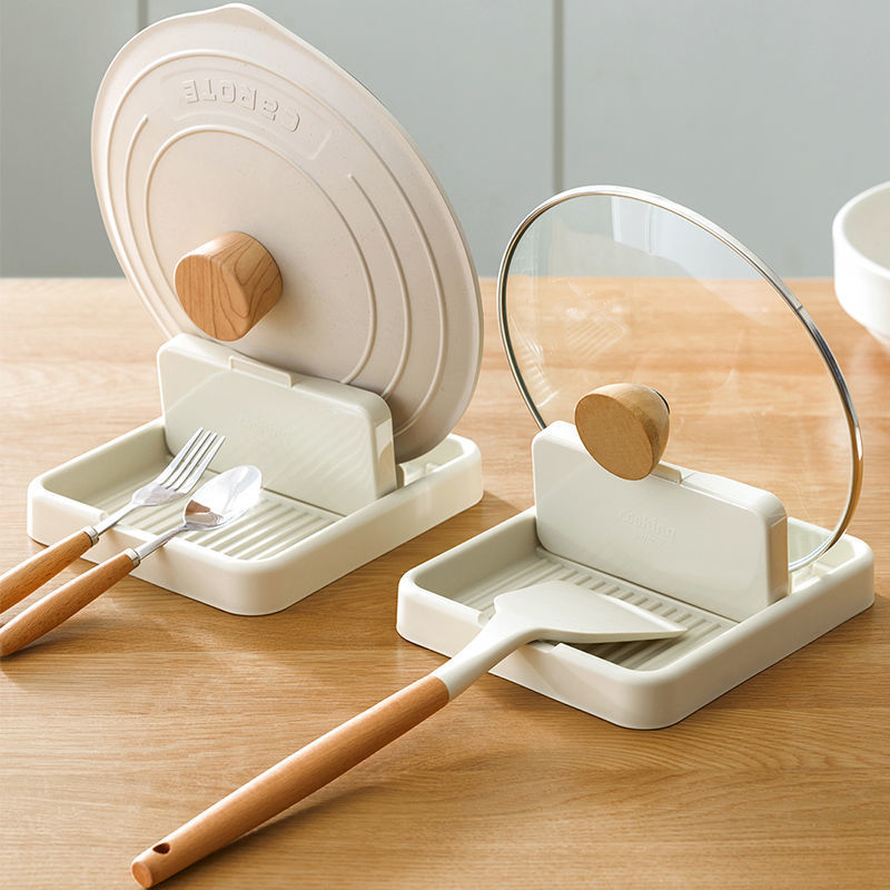 Warm White Pot Lid Organizer