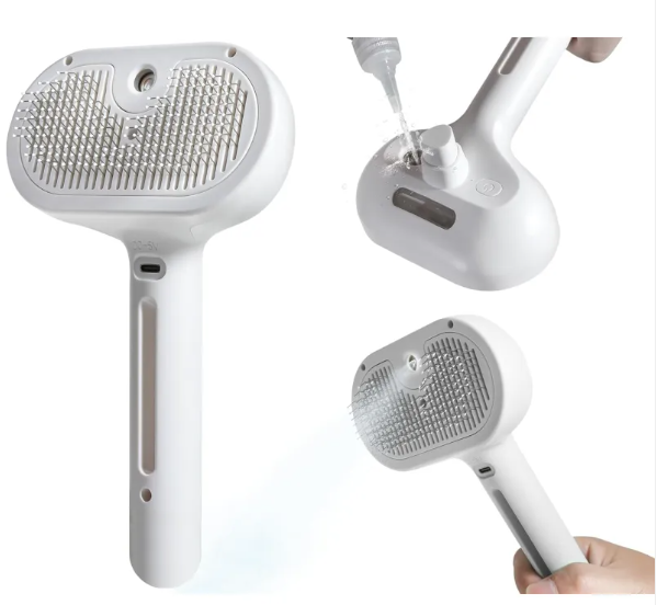 Pet Grooming & Deshedding Spray Brush
